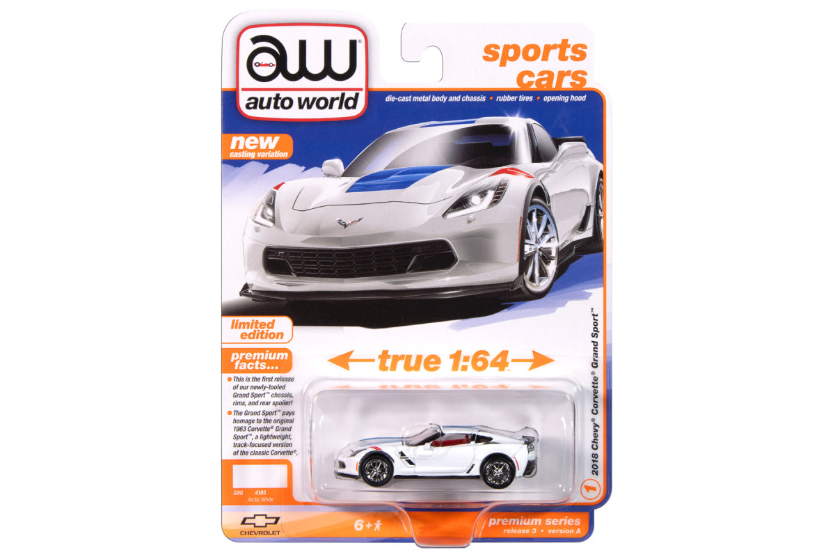 2018 Chevy Corvette Grand Sport (Arctic White)