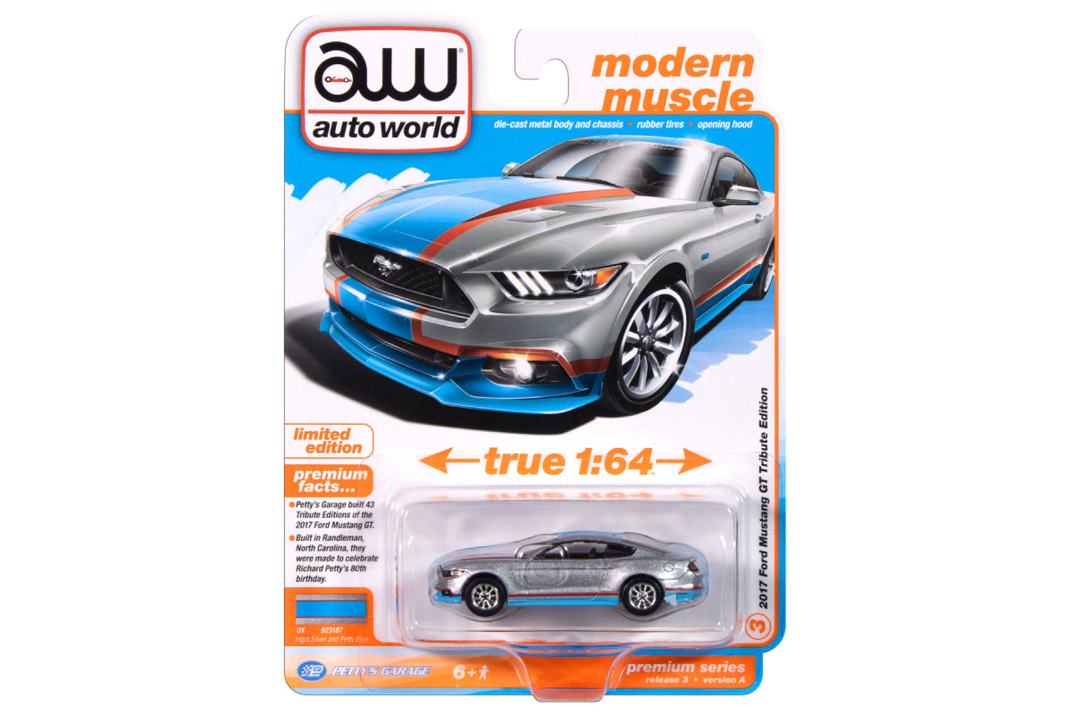 2017 Ford Mustang GT Tribute Edition (Ingot Silver and Petty Blue)