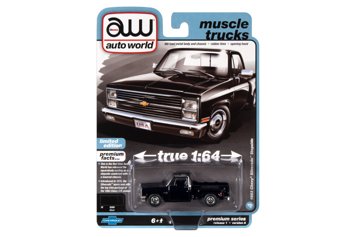 1983 Chevrolet Silverado Stepside - Lowered (Black)