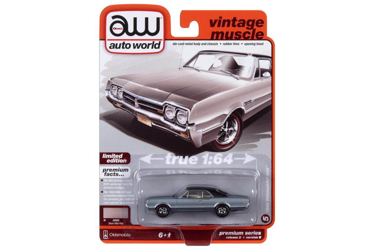 1966 Oldsmobile 442 (Silver Mist Poly)
