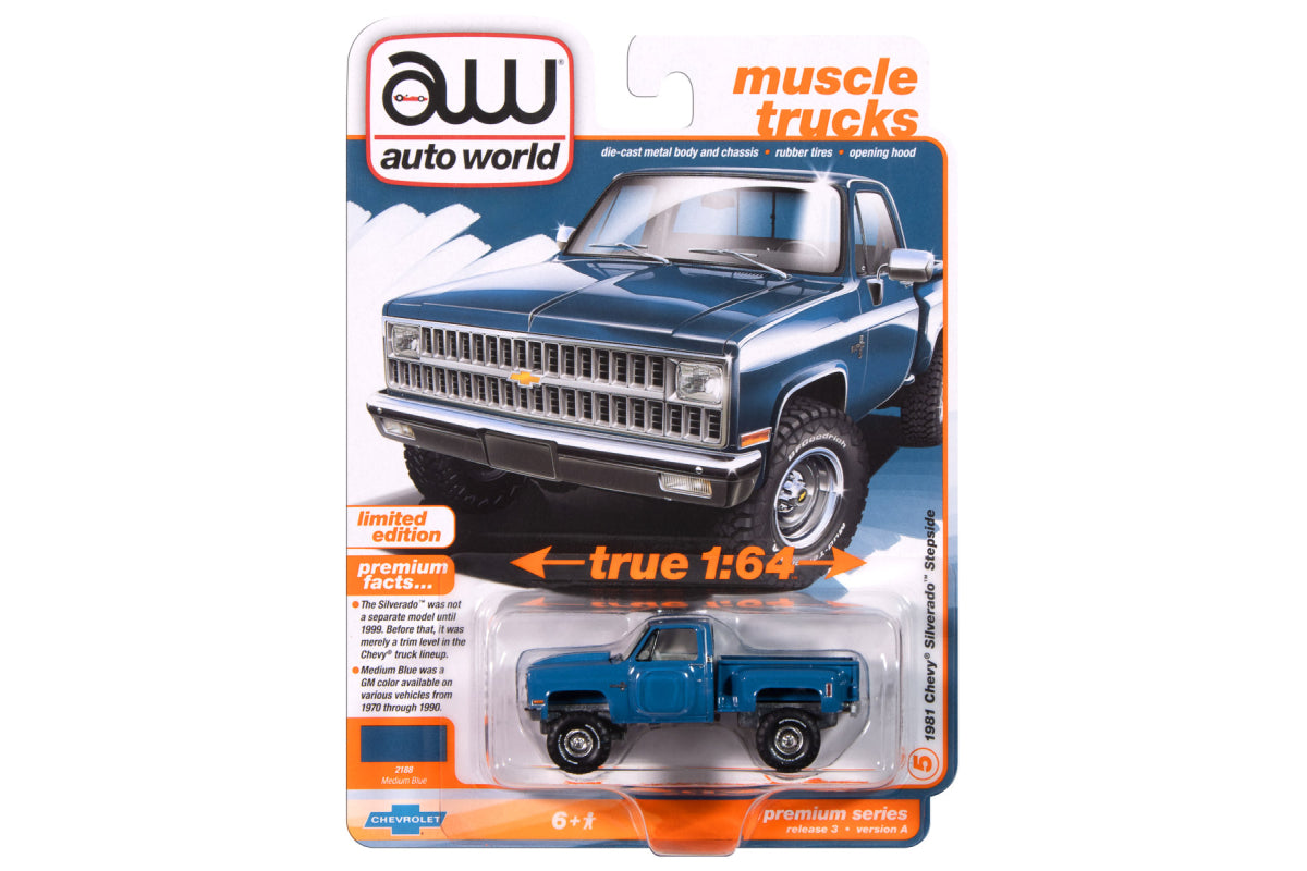 1981 Chevy Silverado Stepside (Medium Blue)