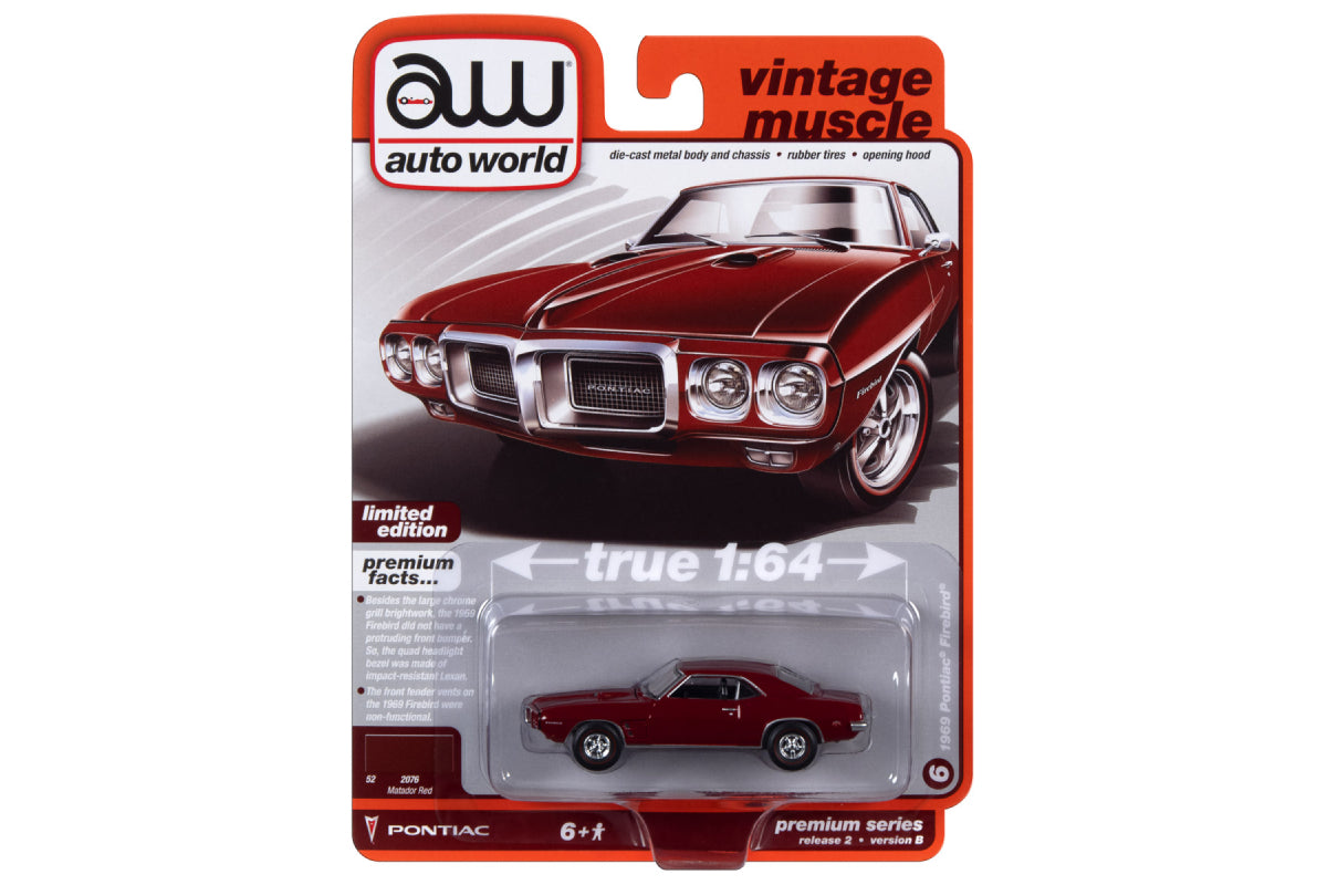 1969 Pontiac Firebird (Matador Red)