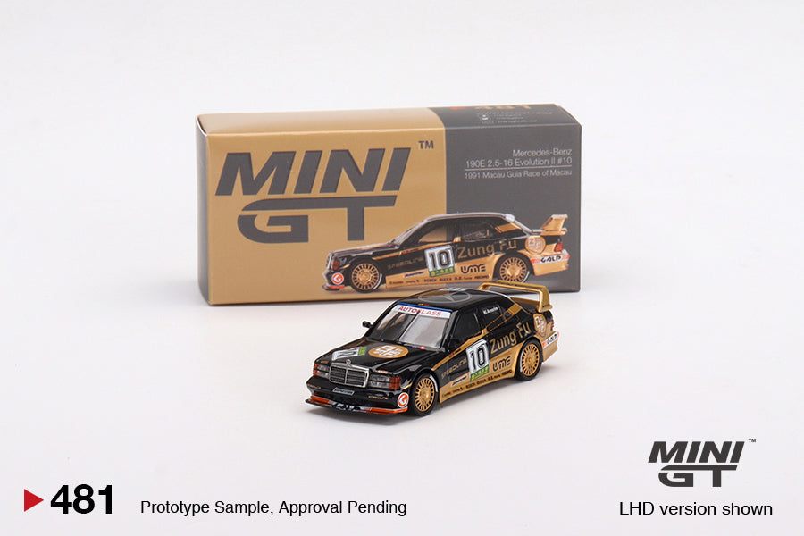 #480/481/482 - Mercedes-Benz 190E 2.5-16 Evolution II 1991 Macau Guia Race of Macau AMG/Zung Fu (3 Cars Set)