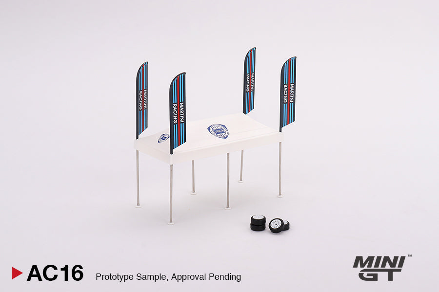 1:64 Paddock Service Tent Set - Martini Racing