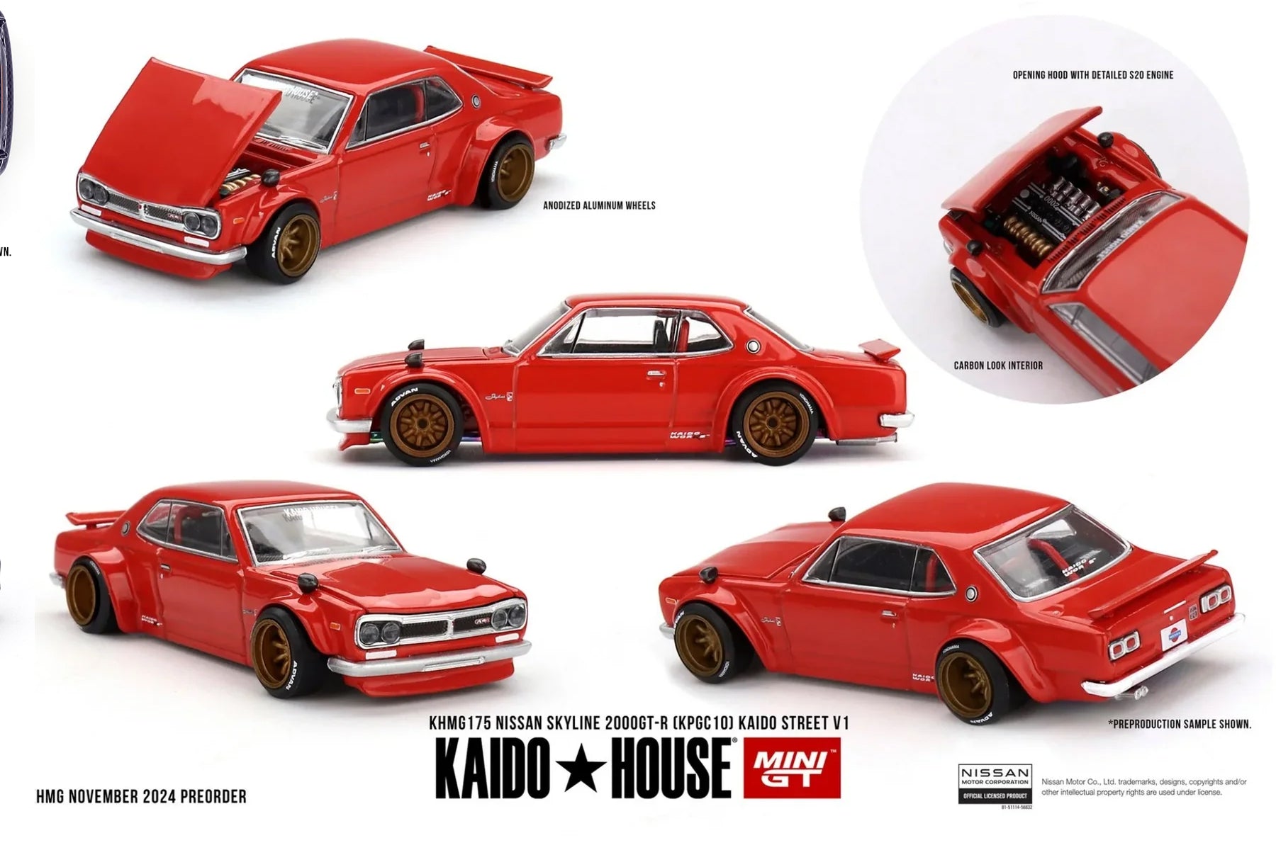 Mini GT Kaido House Nissan Skyline 2000 GT-R V1 Mini GT Kaido House Nissan Skyline 2000 GT-R V1