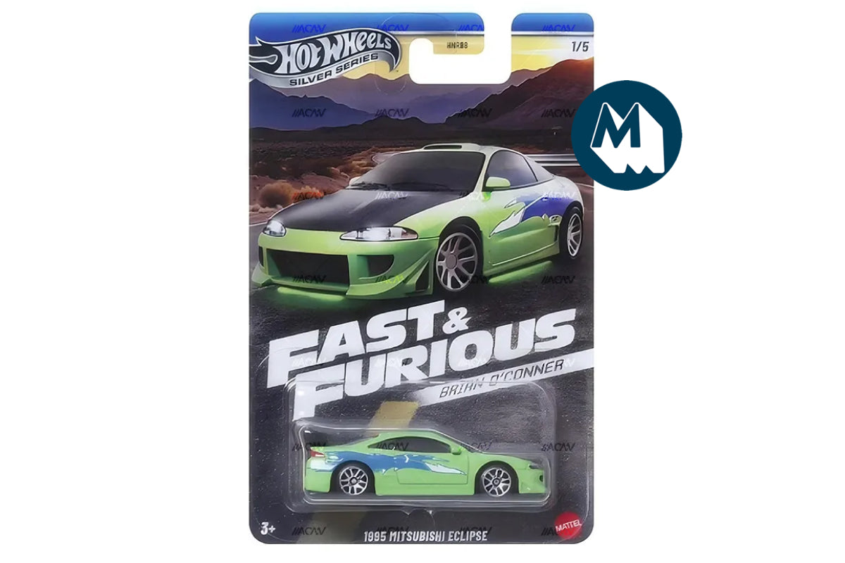 Hot Wheels Fast & Furious 2025 Mix 1 Brian O'Conner Series / #1 - 1995 Mitsubishi Eclipse (Green)
