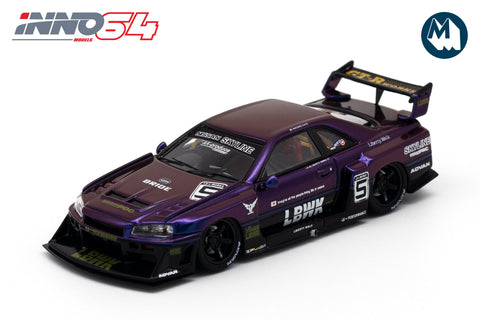 Nissan Skyline "LBWK" (ER34) Super Silhouette (Midnight Purple II / Resin)