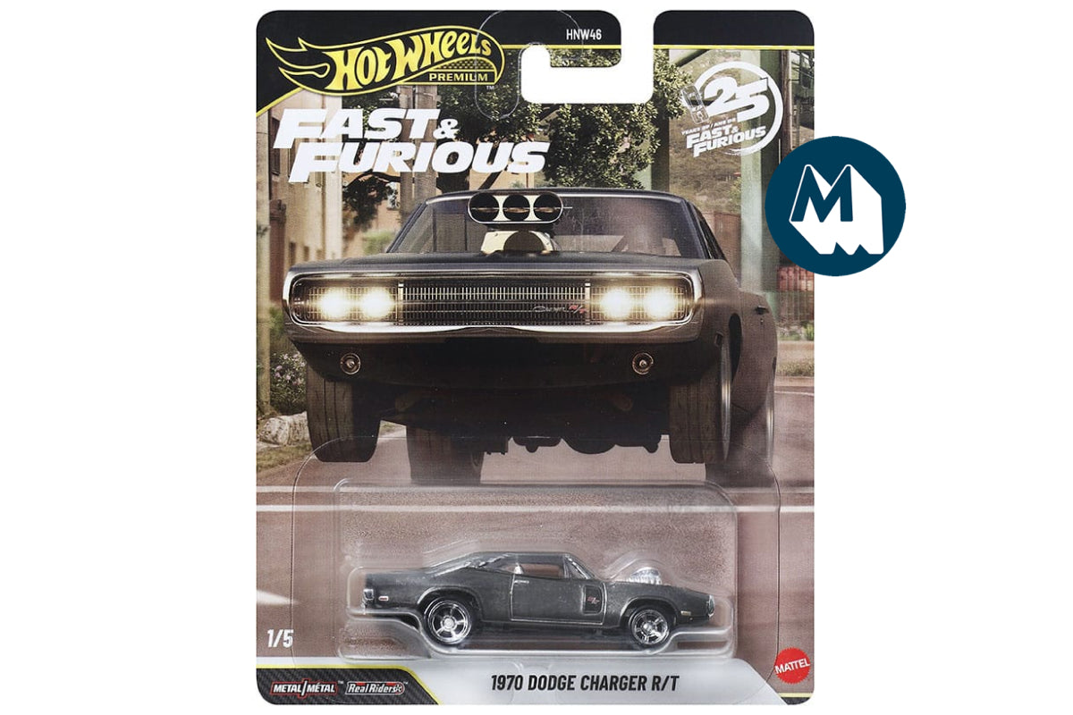 Hot Wheels Fast & Furious Premium 2026 Mix 6 / #1 - 1970 Dodge Charger R/T (Spectraflame Black)