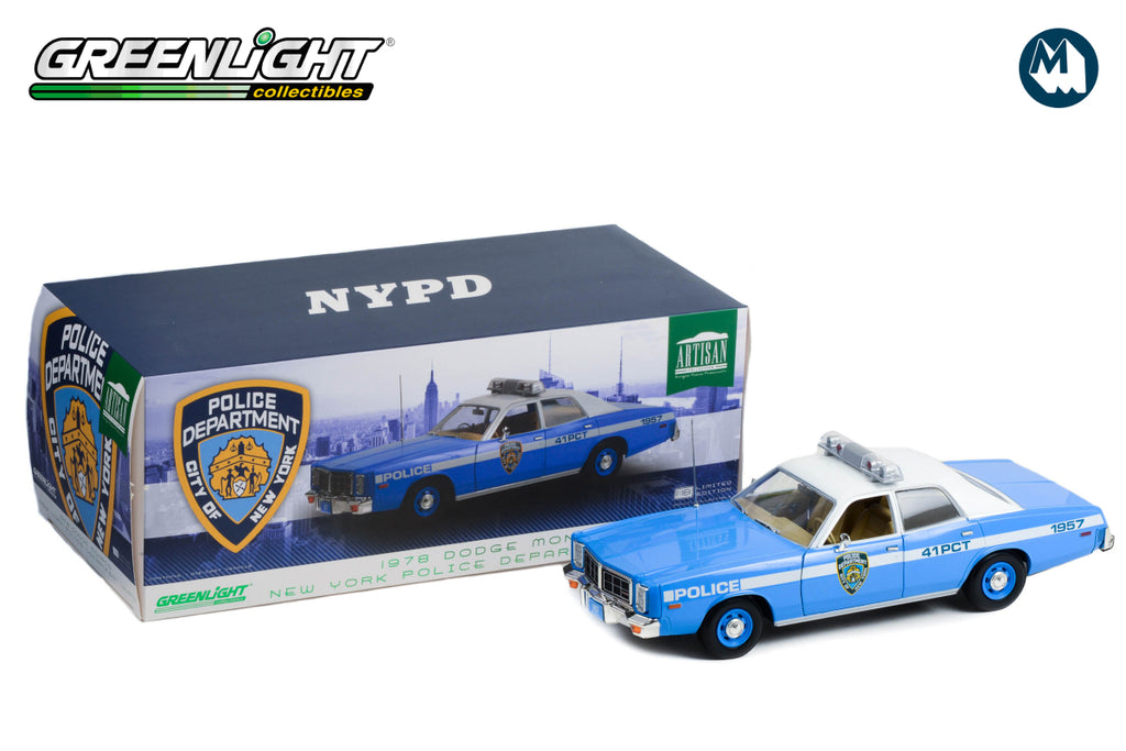 A collectible scale model Dodge Monaco Police from Altaya