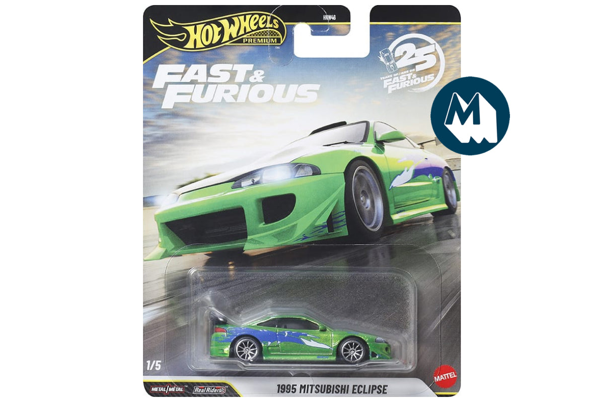 Hot Wheels Fast & Furious Premium 2026 Mix 1 / #1 - 1995 Mitsubishi Eclipse (Spectraflame Green)