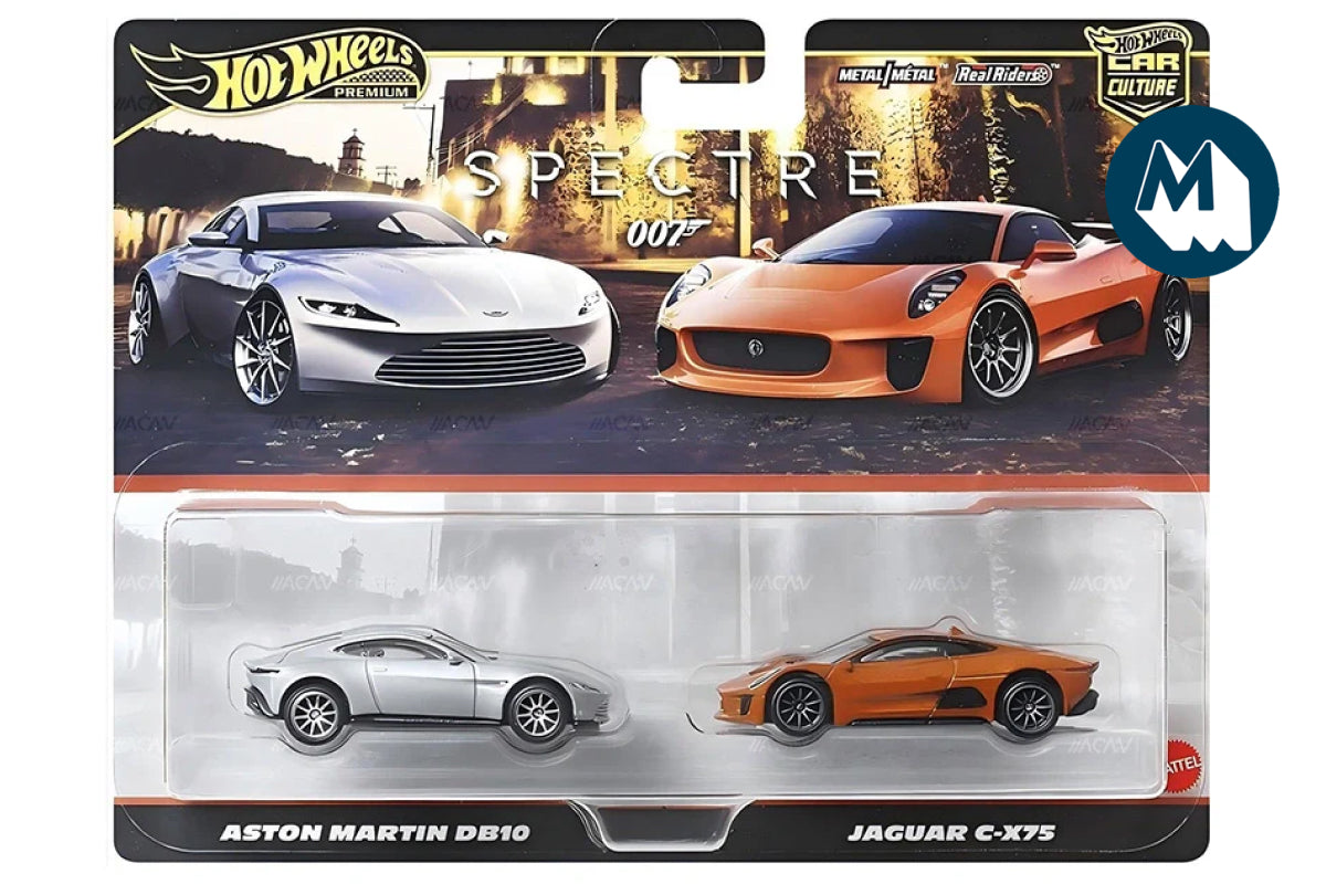 Car Culture Twin Pack - Aston Martin DB10 / Jaguar C-X75 - Spectre