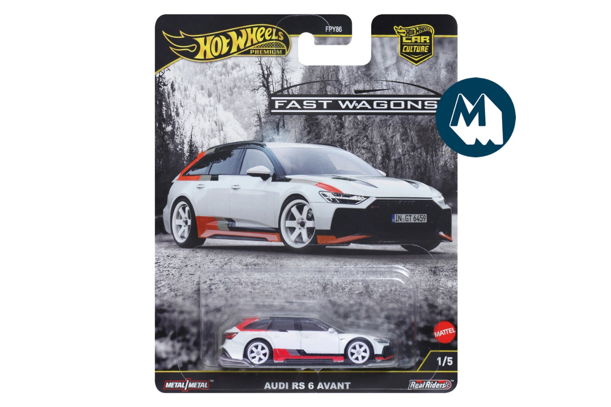Hot Wheels Car Culture 2025 Mix 4 Fast Wagons 2 / Audi RS 6 Avant (Arkona White)