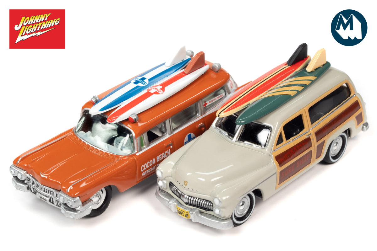 1950 Mercury Woody Wagon / 1959 Cadillac Ambulance - Surf Rods (Version B)