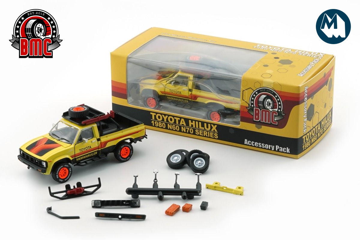 1980 Toyota Hilux N60, N70 with Accessories (Yellow)