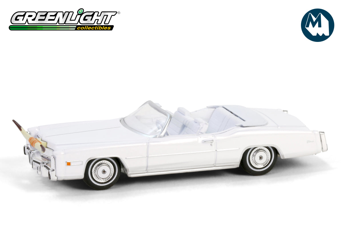 Boss Hogg's 1976 Cadillac Eldorado Convertible – White with Bull Horns Hood Ornament