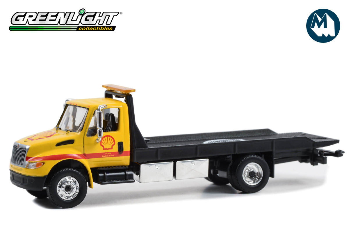 International Durastar 4400 Flatbed Truck - Shell Oil "Shell Roadside Service 24 Hour"