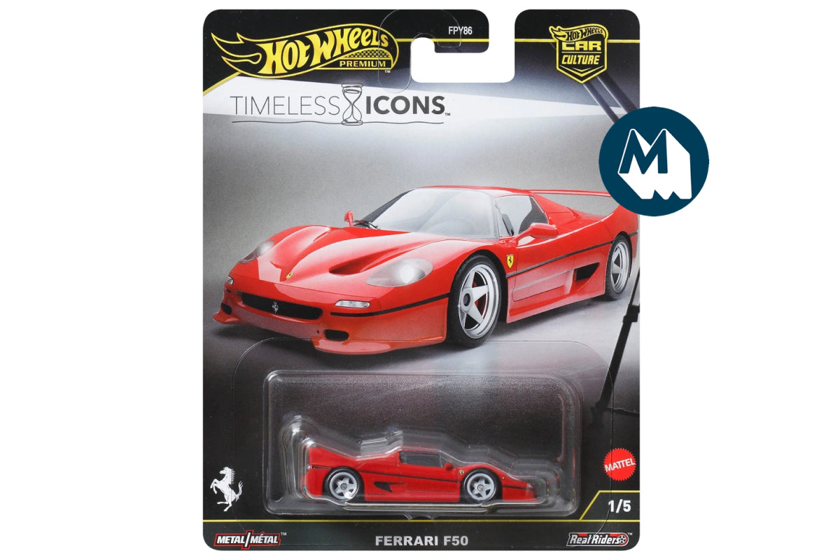 Hot Wheels Car Culture 2025 Mix 8 Timeless Icons / #1 - Ferrari F50 (Rosso Barchetta)
