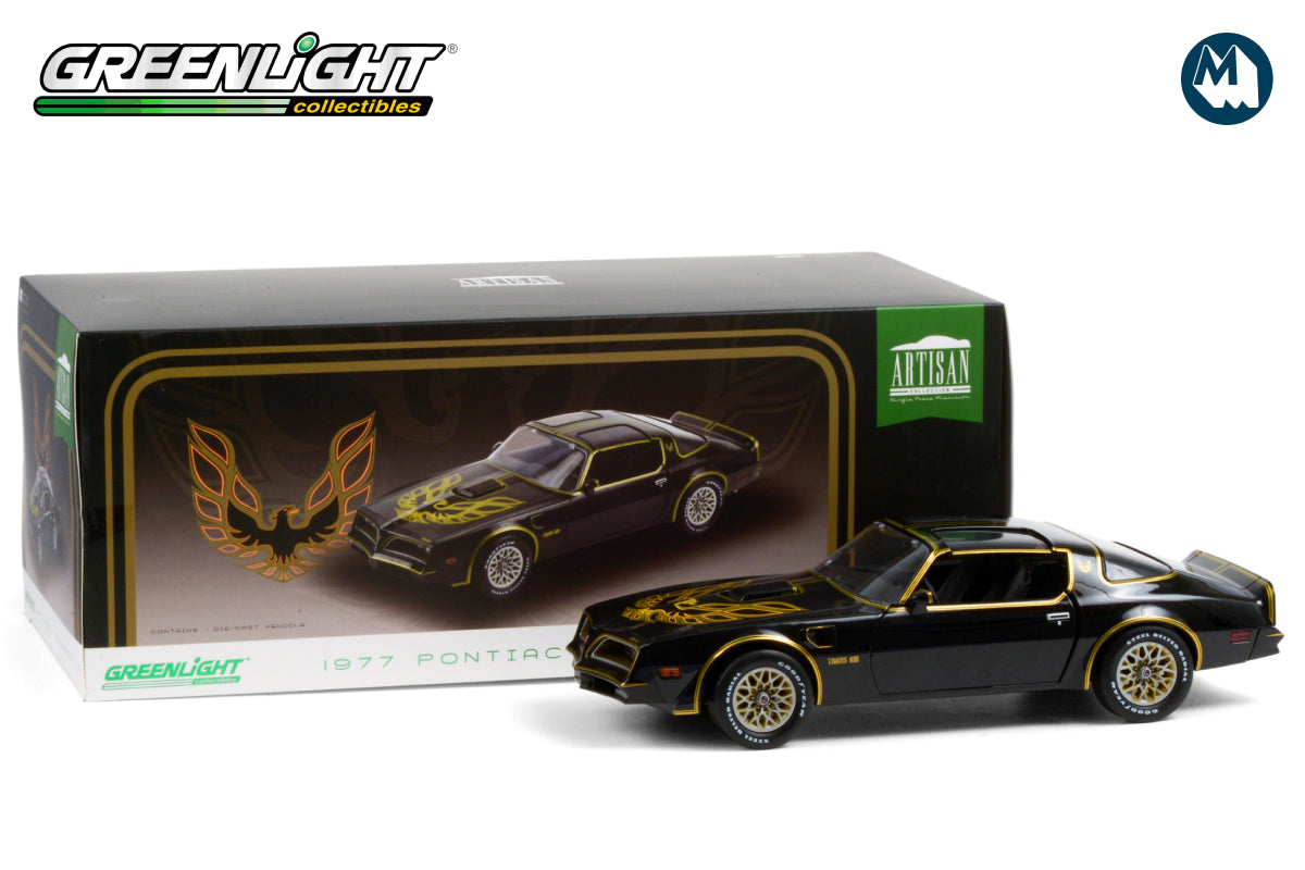 1:18 - 1977 Pontiac Firebird Trans Am (Starlite Black with Golden Eagle Hood)