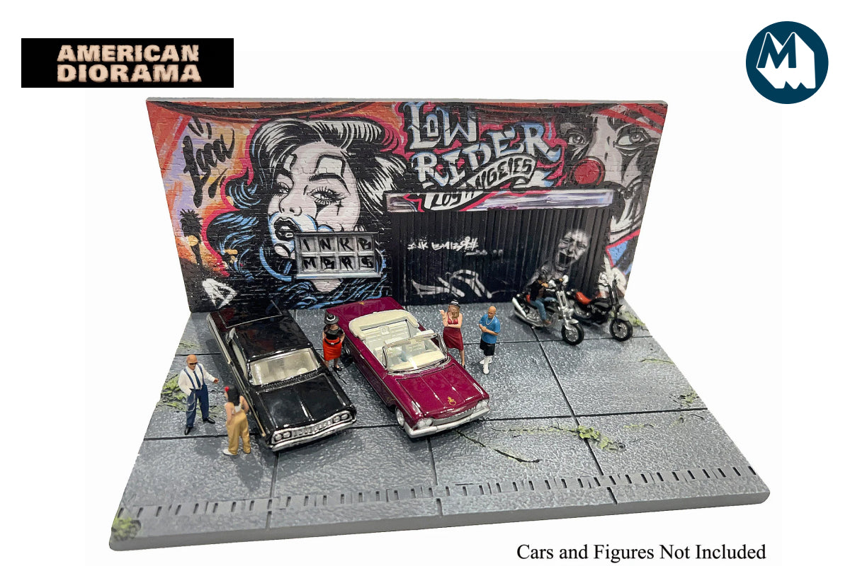 1:64 American Diorama Street Art Diorama - LA Lowrider (AD-2423)