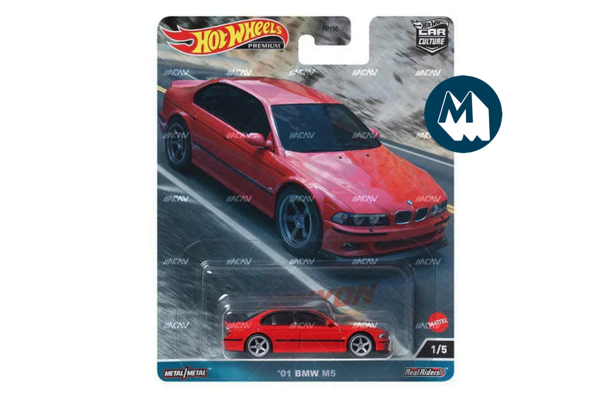 Hot Wheels Car Culture 2023 Mix 3 Canyon Warriors / #1 - '01 BMW M5 (Red)
