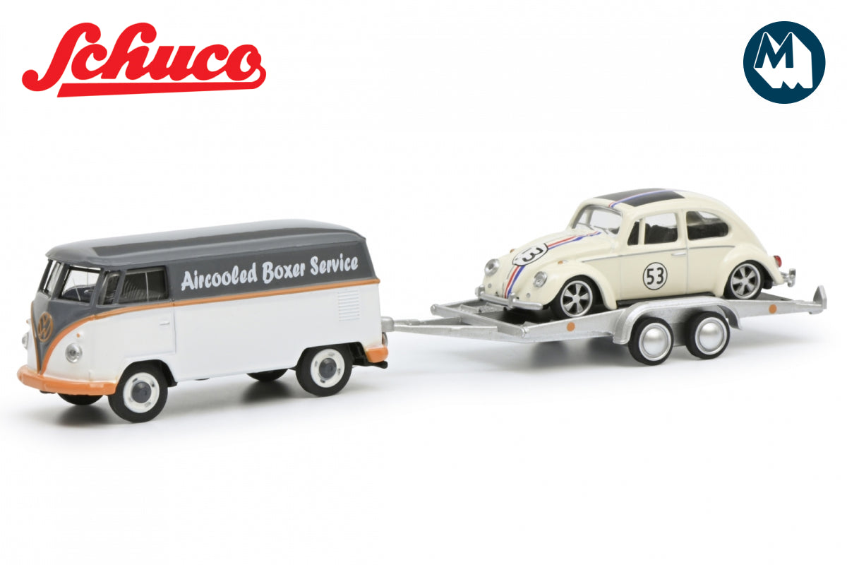 Volkswagen T1 with trailer and #53 Beetle - Aircooled Boxer Service