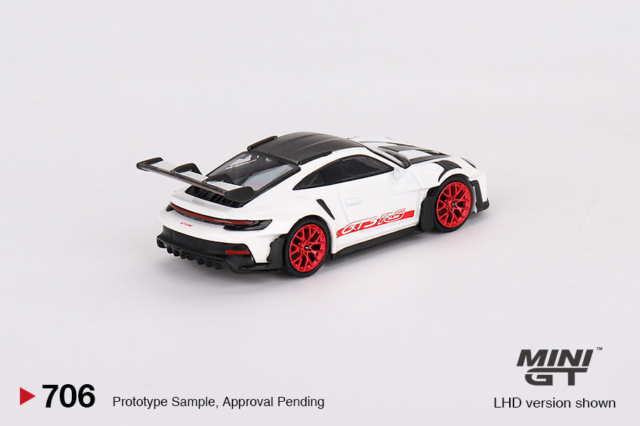 #706 - Porsche 911 (992) GT3 RS Weissach Package (White with Pyro Red)