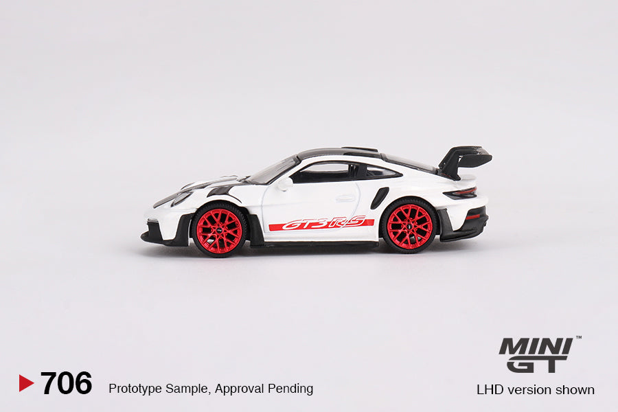 #706 - Porsche 911 (992) GT3 RS Weissach Package (White with Pyro Red)