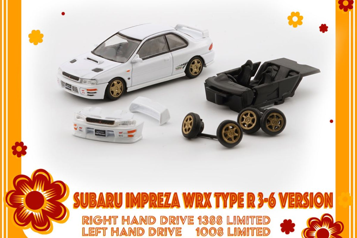Subaru Impreza GC8 WRX Type-R with exra wheels and parts (White)
