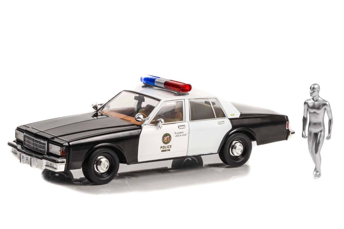 1:18 - Terminator 2: Judgment Day / 1987 Chevrolet Caprice Metropolitan Police with T-1000 Liquid Metal Android Figure