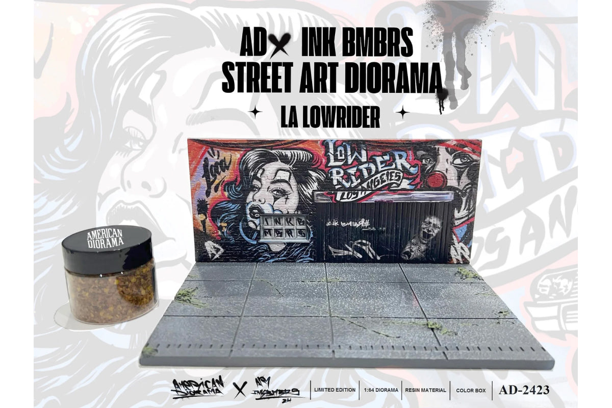 1:64 American Diorama Street Art Diorama - LA Lowrider (AD-2423)
