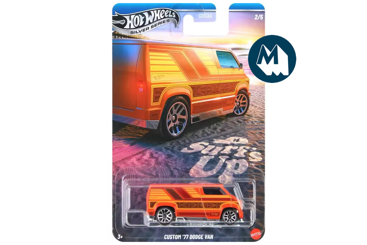 Hot Wheels Surf's Up (2025) / #2 - Custom '77 Dodge Van (Orange)