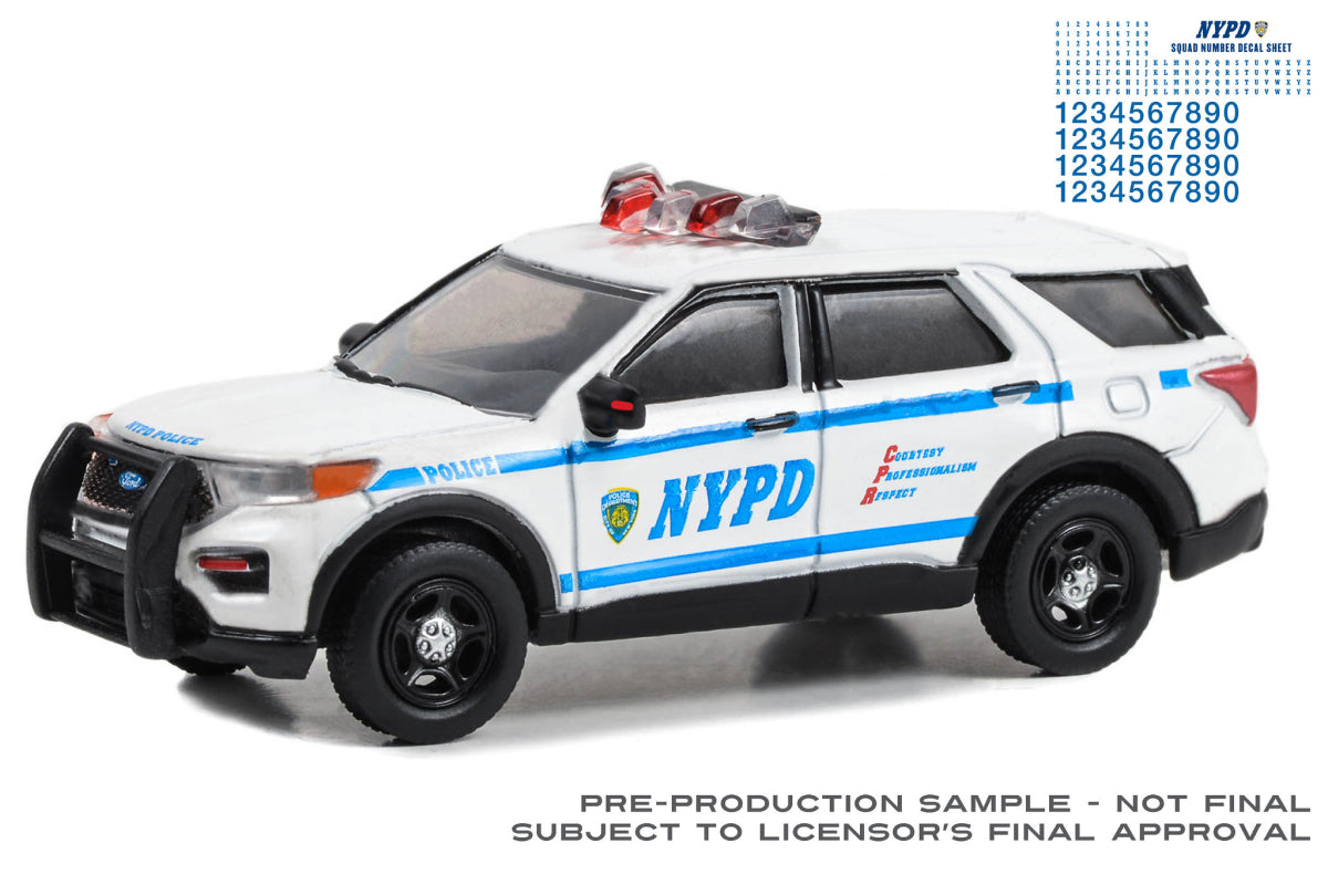2020 Ford Police Interceptor Utility - New York City Police Dept (NYPD) with NYPD Squad Number Decal Sheet
