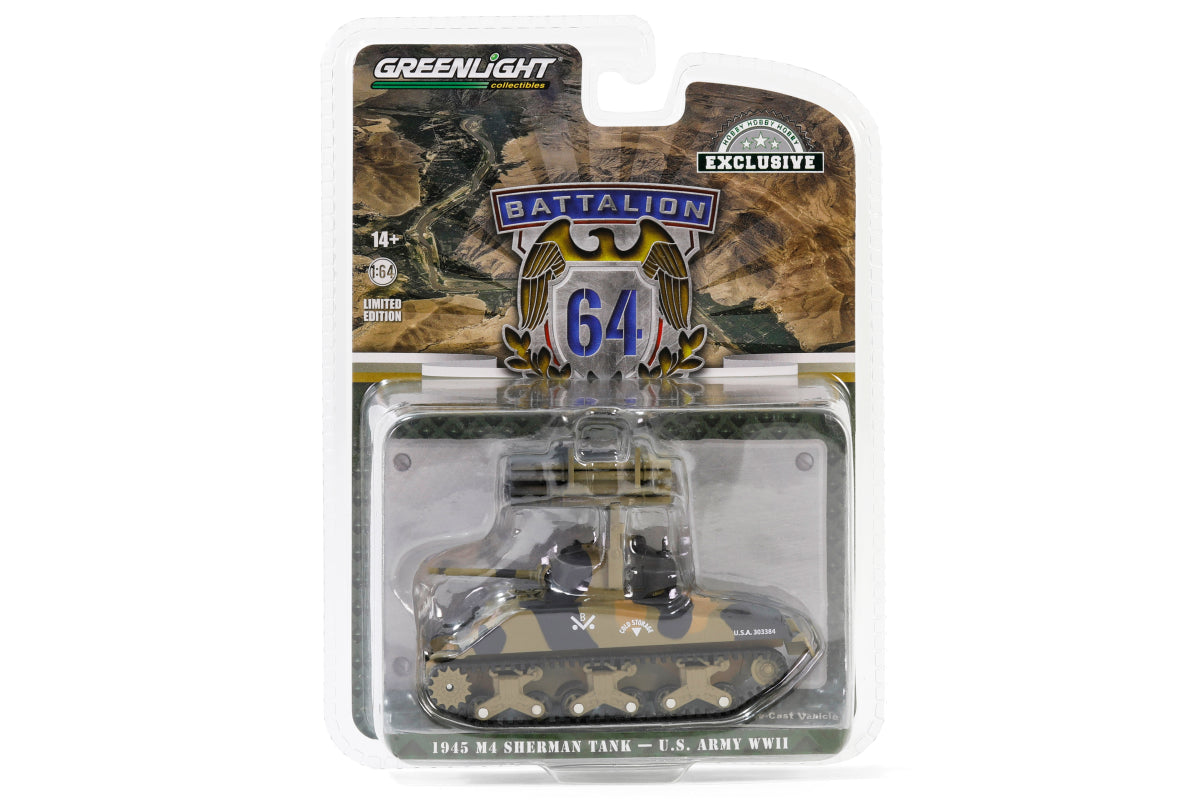 1945 M4 Sherman Tank - U.S. Army World War II / 12th Armored Division, Germany with T34 Calliope Rocket Launcher