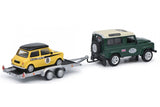 Land Rover and #8 Mini Cooper - Mini Maniac Sportscar Services