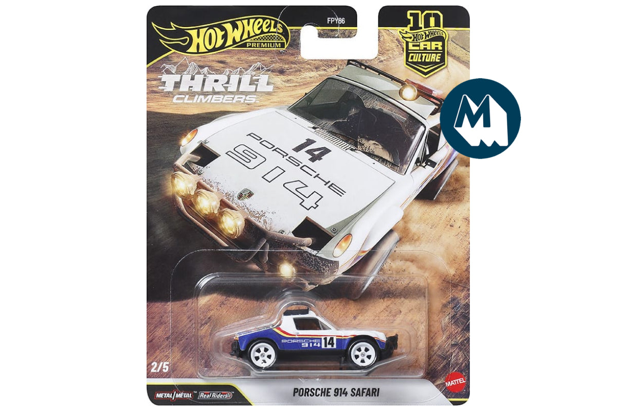Hot Wheels Car Culture 2026 Mix 2 Thrill Climbers / #2 - Porsche 914 Safari (White)