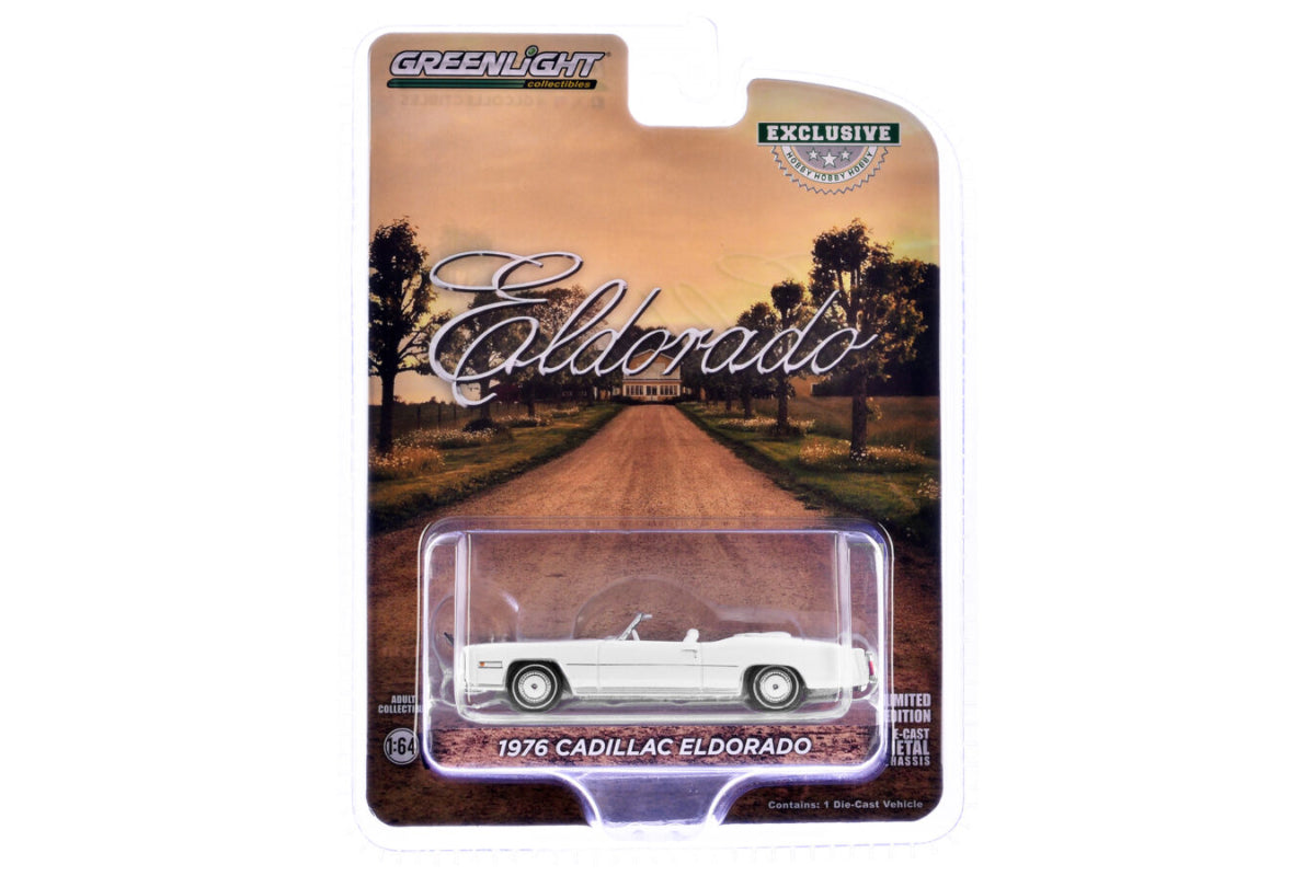 Boss Hogg's 1976 Cadillac Eldorado Convertible – White with Bull Horns Hood Ornament