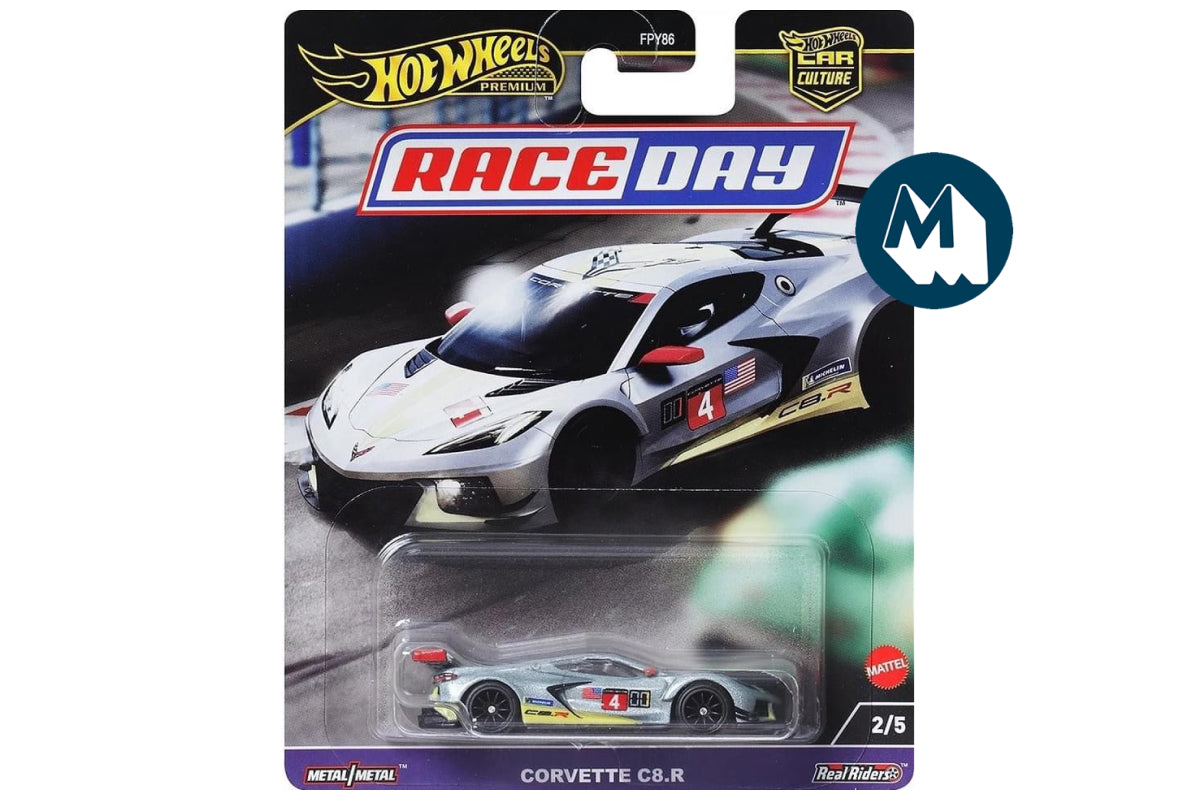 Hot Wheels Car Culture 2024 Mix 6 Race Day #3 / #2 - Corvette C8.R (Silver)