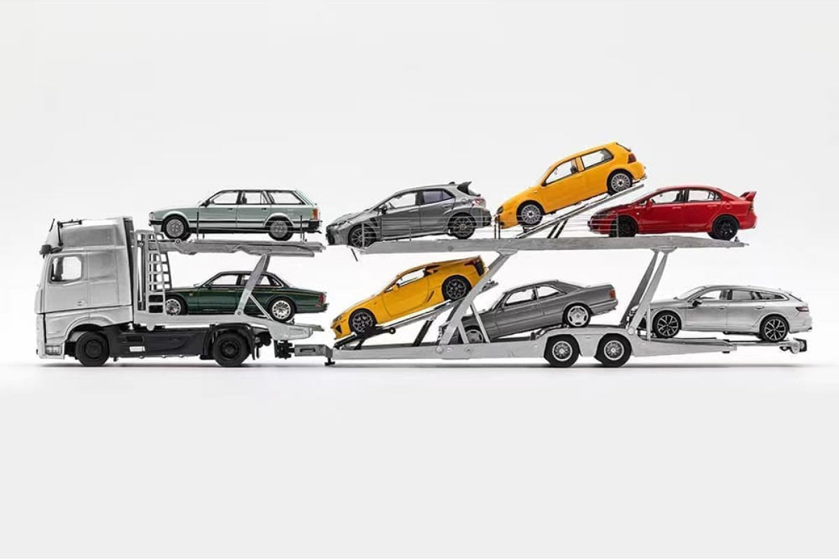 1:64 Mercedes-Benz AMG Actros Auto Transporter (Black)