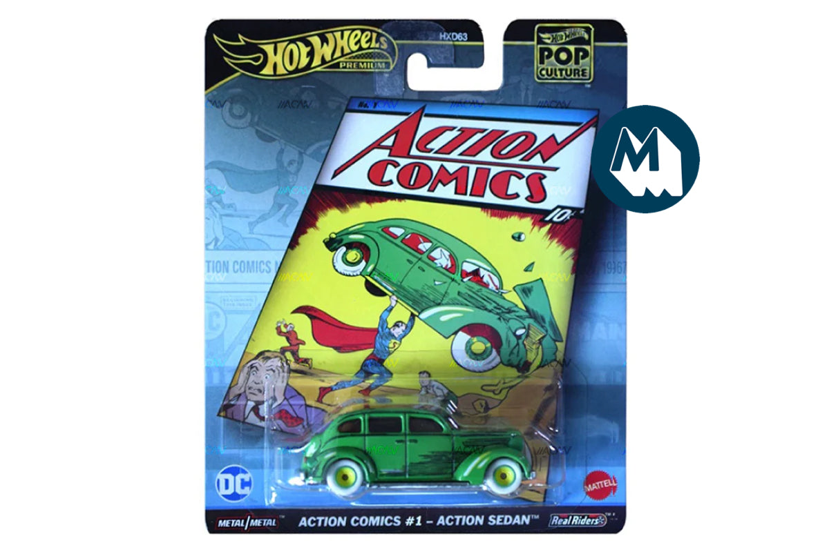 Hot Wheels Pop Culture 2024 Mix 6 / Action Comics #1 - Action Sedan - Action Comics #1