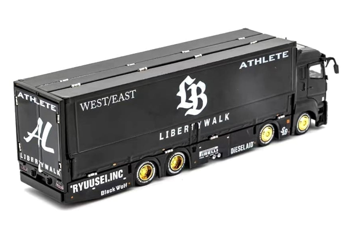 Liberty Walk LB-Trucks Mitsubishi Fuso Super Great Transporter - Athlete (Black)