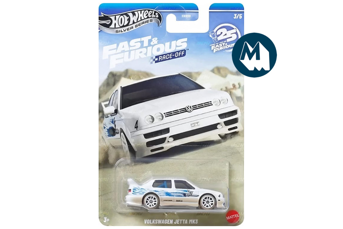 Hot Wheels Fast & Furious 2026 Mix 3 Race-Off / #3 - Volkswagen Jetta MK3 (White)