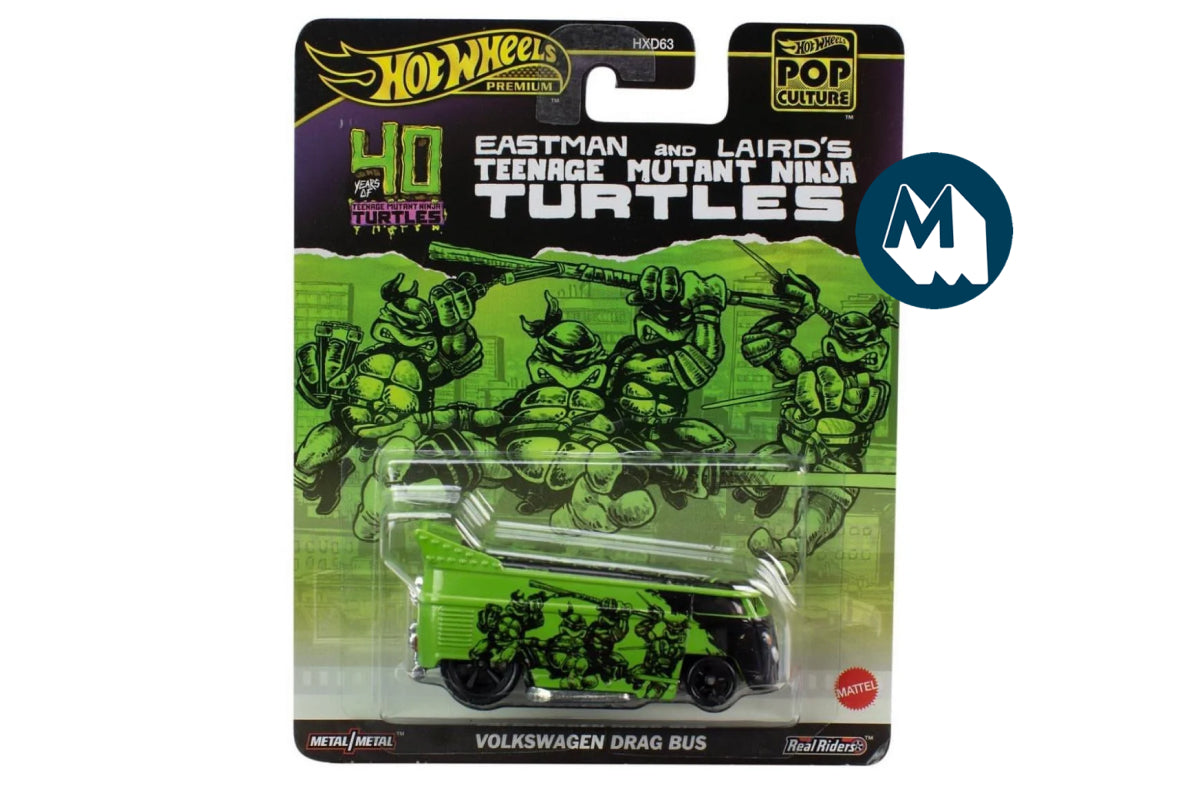 Hot Wheels Pop Culture 2024 Mix 4 / Volkswagen Drag Bus - Eastman and Laird's Teenage Mutant Ninja Turtles