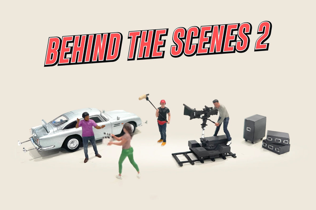 1:64 American Diorama Behind the Scenes #2 Figure Set (AD-2428MJ)