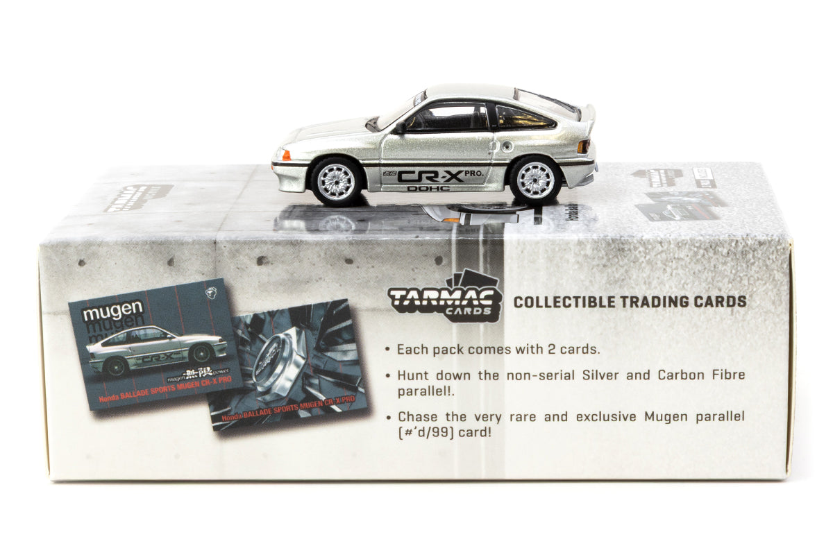 Honda Ballade Sports MUGEN CR-X PRO + Trading Cards (Silver)