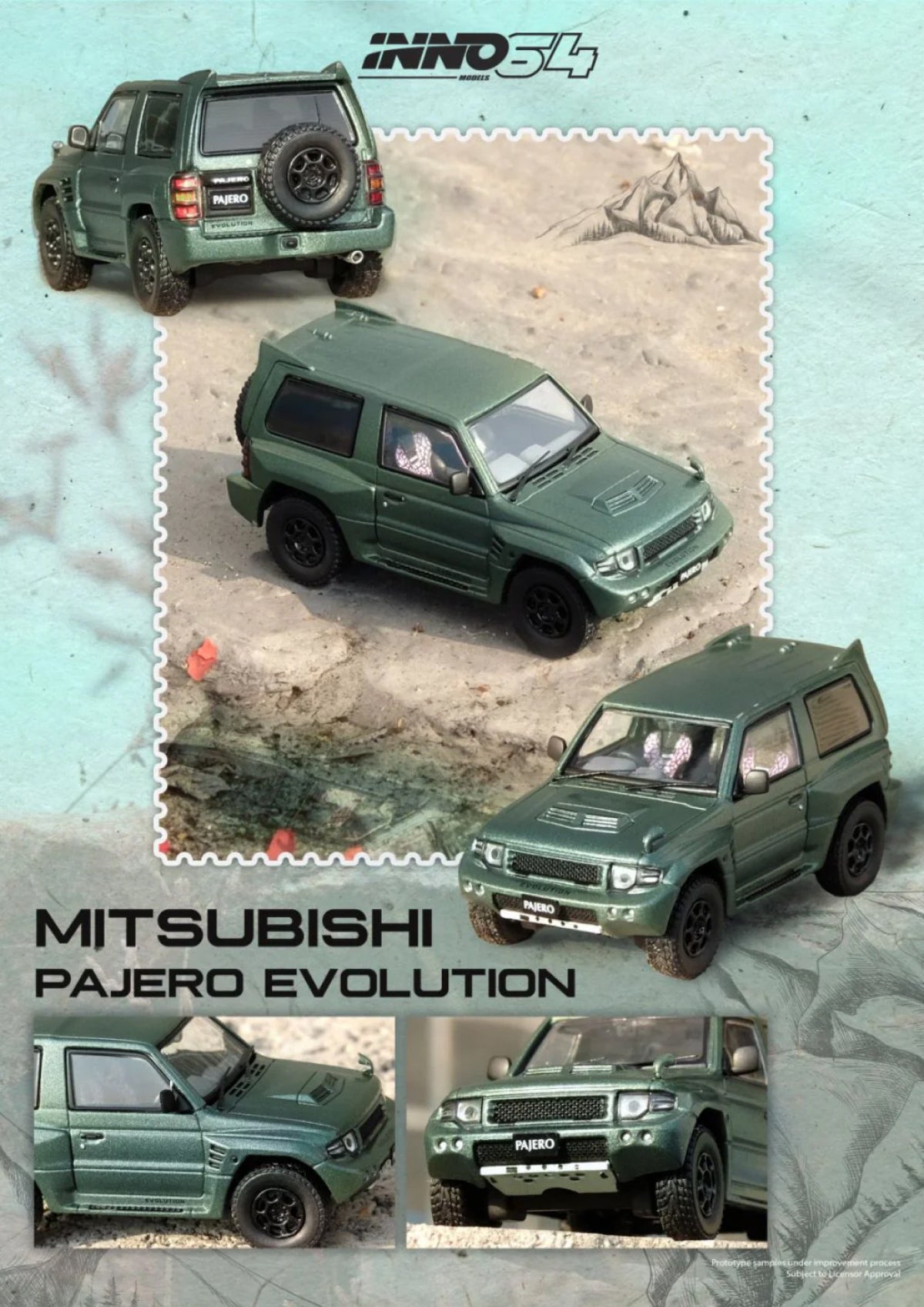 Mitsubishi Pajero Evolution (Satin Green)