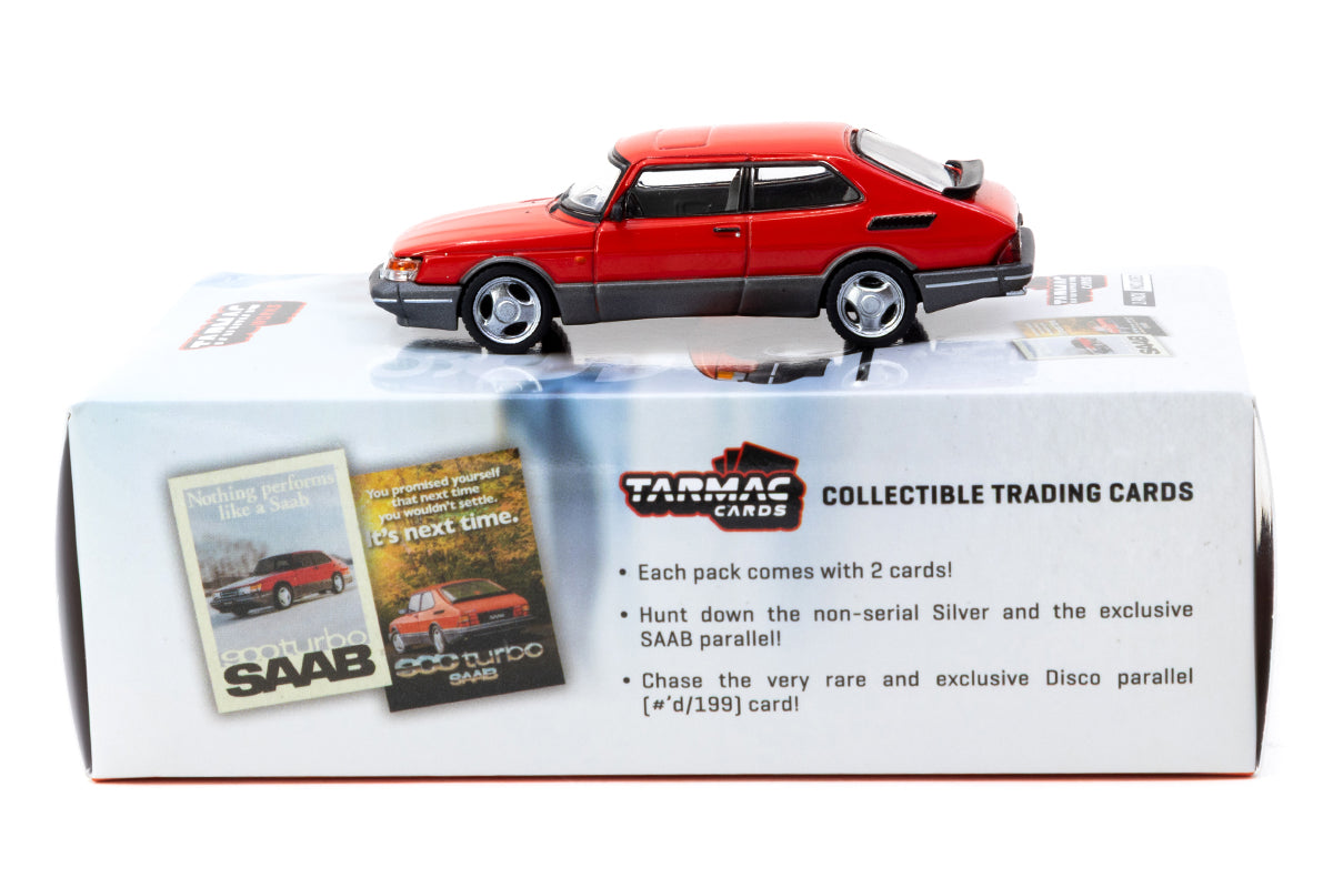 Saab 900 Turbo + Trading Cards (Red)