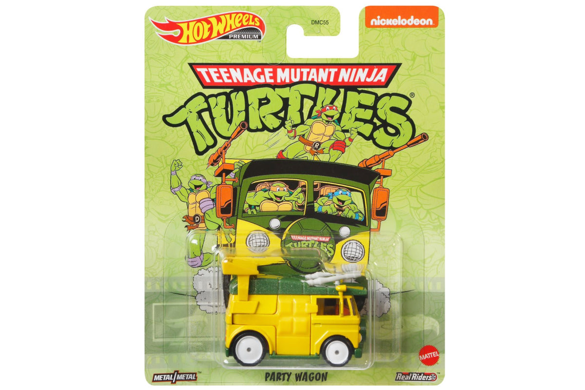 Hot Wheels Retro Entertainment 2023 Mix 3 / TMNT Party Wagon - Teenage Mutant Ninja Turtles