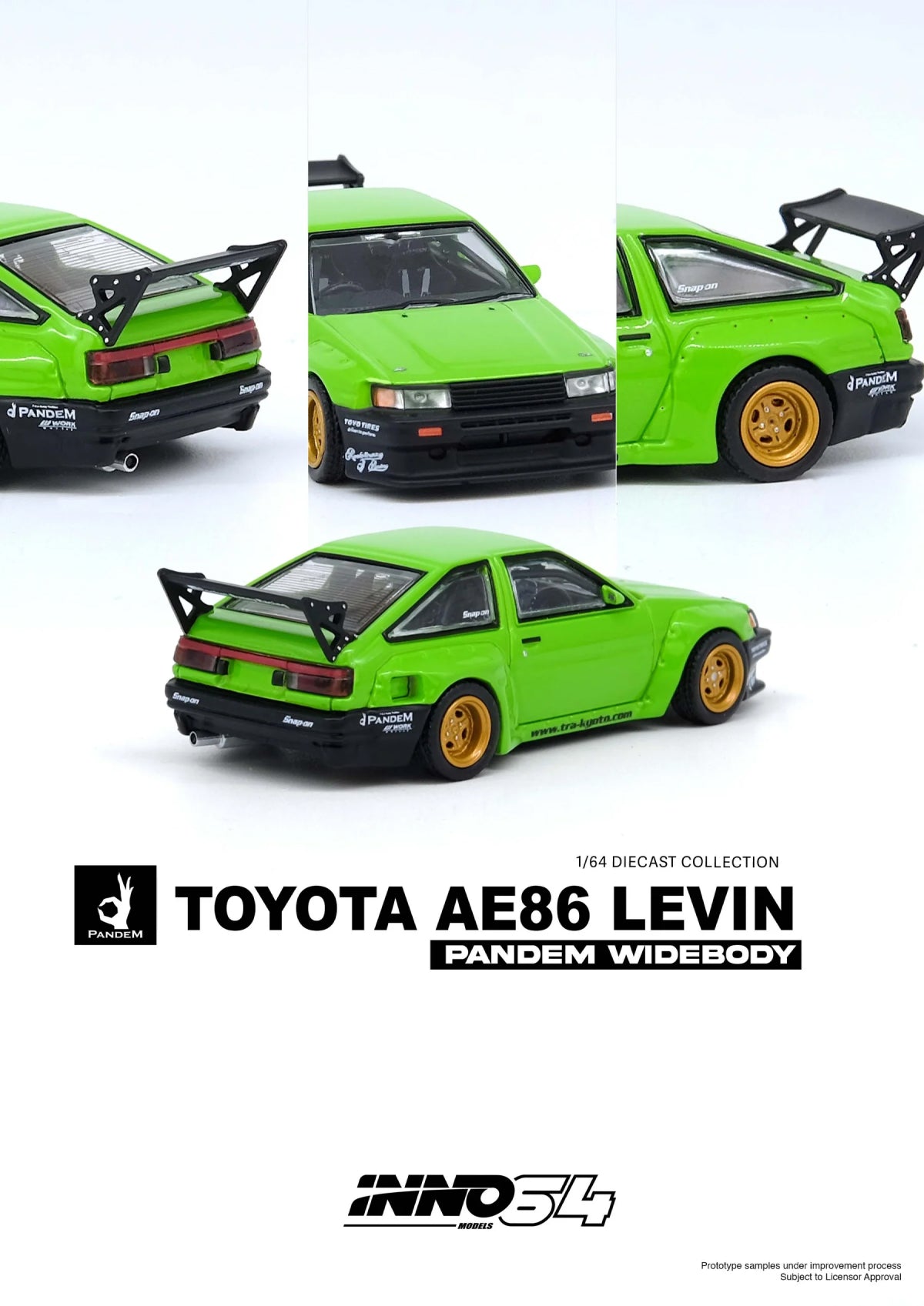 Toyota AE86 Levin "Pandem Rocket Bunny" (Green)