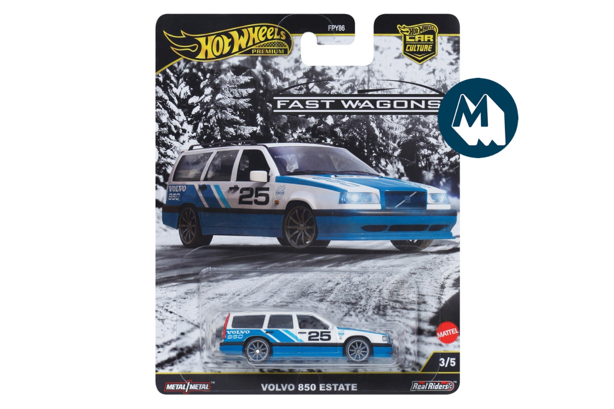 Hot Wheels Car Culture 2025 Mix 4 Fast Wagons 2 / Volvo 850 Estate (White)