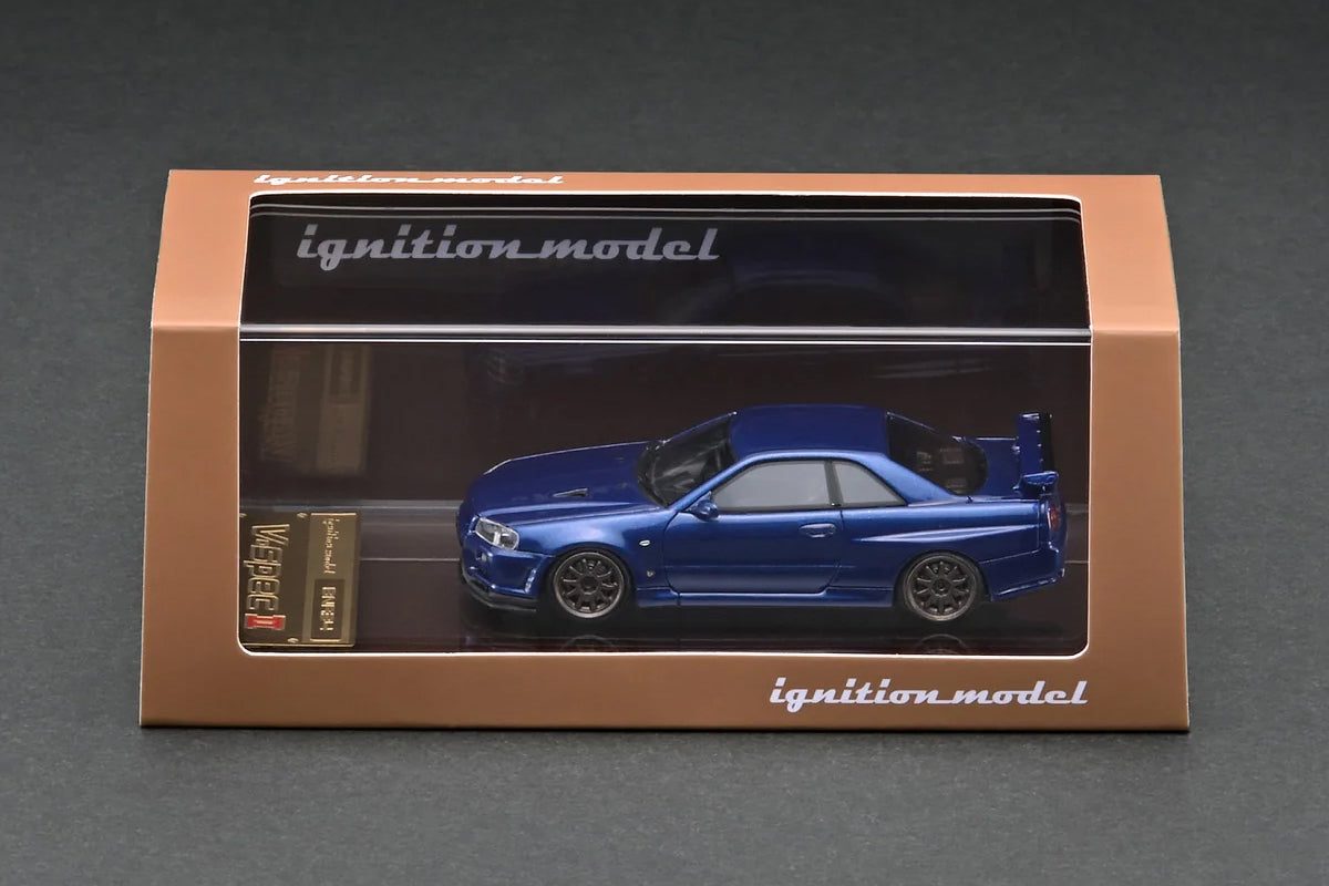 Nissan Skyline GT-R V-spec Ⅱ (R34) (Bayside Blue / Resin)